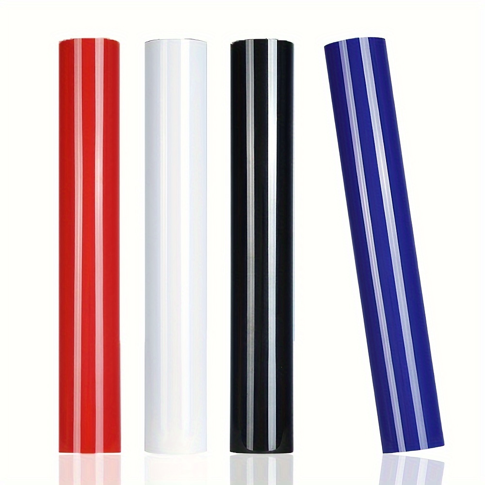 Heat Transfer Vinyl Roll - 4 rolos de vinil termotransferível HTV