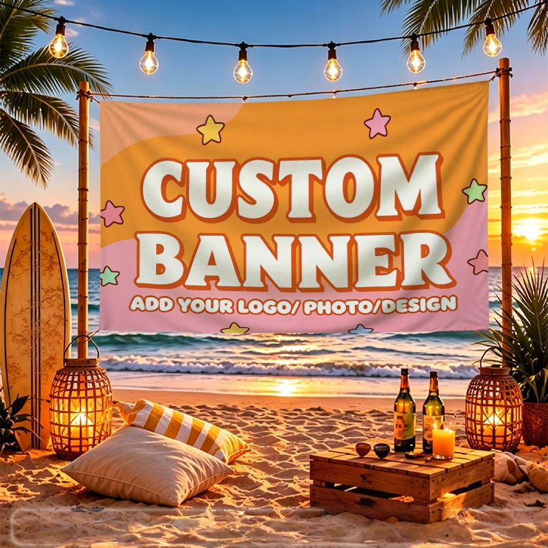 Commercial Printing Shop - Bandeiras personalizadas adequadas para logotipo personalizado,