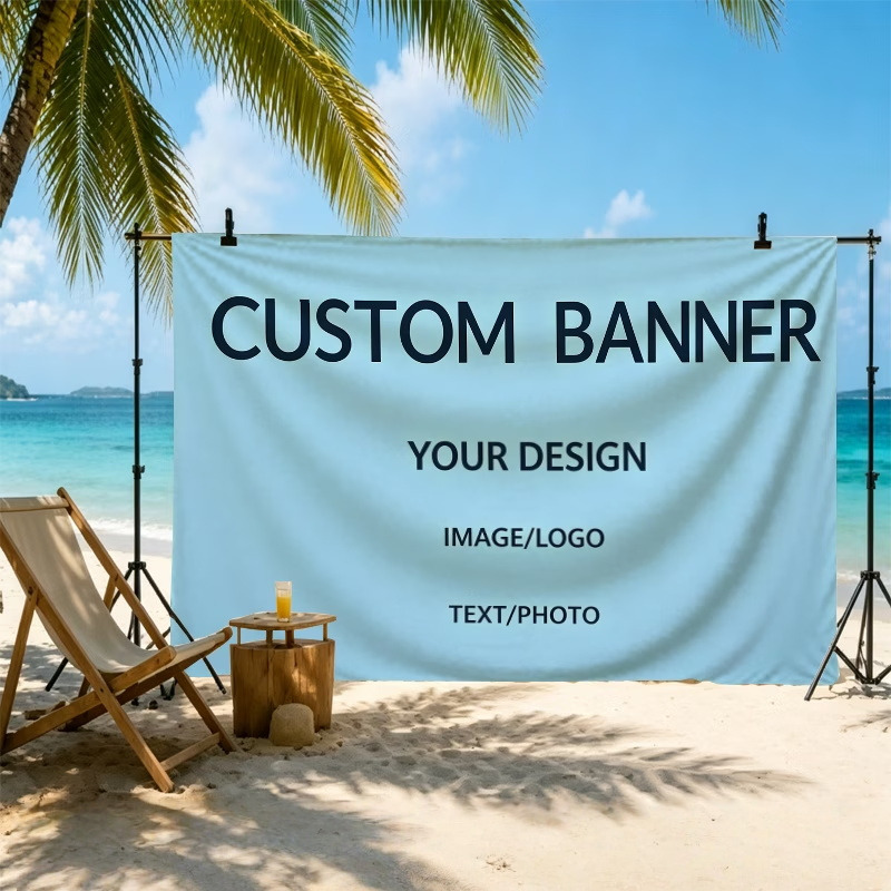 Commercial Printing Shop - Bandeiras Personalizadas Adequadas para Oficinas de