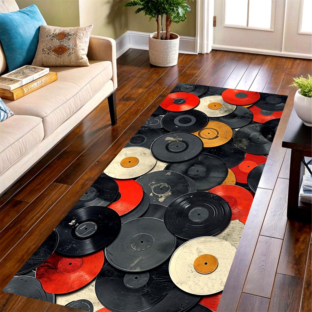 Commercial Vinyl Printing Machine - Tapete vintage de vinil com estampa